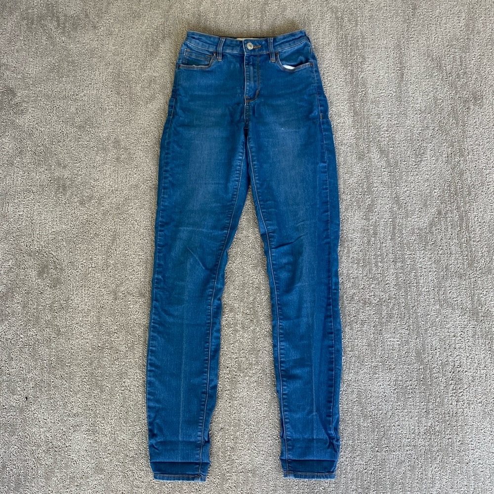PacSun Medium Wash Blue Denim Super High Rise Skinniest Skinny Jeans